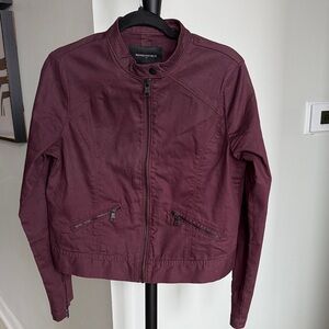 Banana Republic Women's Dark Burgundy Bomber Jacket